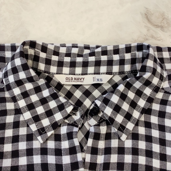 B&W Cotton Shirt Dress (Size XS) - Picture 6 of 6